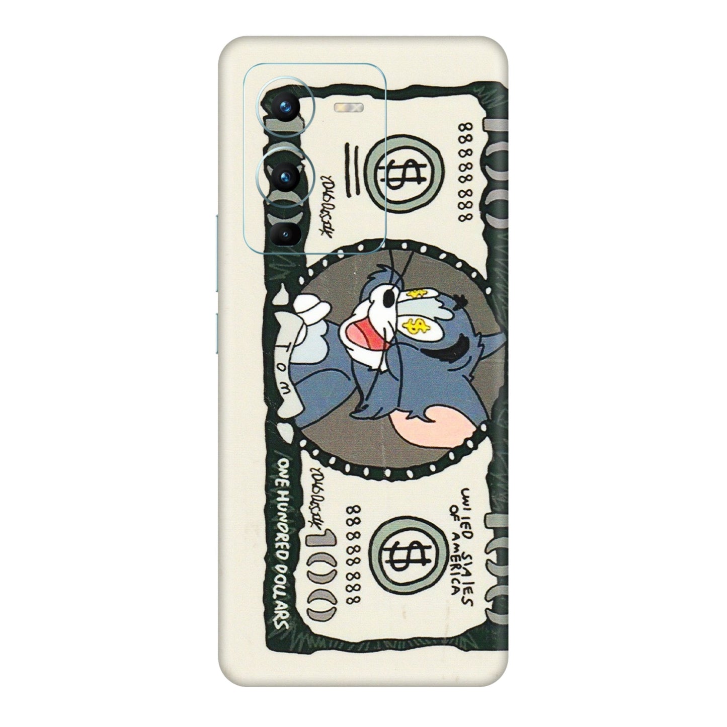 VIVO Z/V/X/T/U/S Series Phone Skins (All Models) - Tom Hundred Dollar - 3D Embossed Finish (L-324) Vivo V25 Pro
