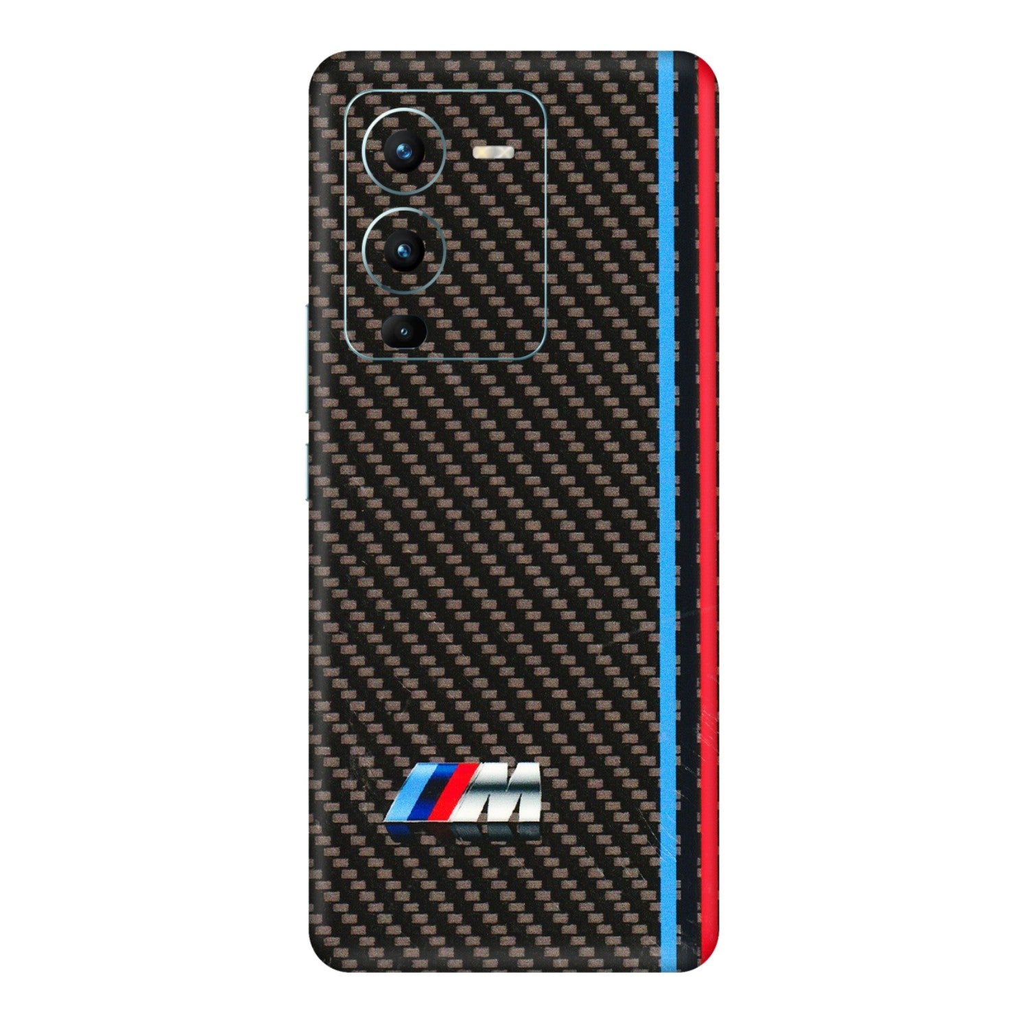 VIVO Z/V/X/T/U/S Series Phone Skins (All Models) - BM Carbon Fiber Feels - 3D Embossed Finish (L-38) Vivo V25 Pro