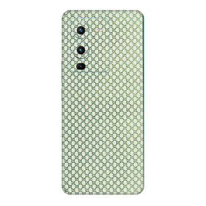VIVO Z/V/X/T/U/S Series Phone Skins (All Models) - Gucci Fabric Pattern - 3D Embossed Finish (L-73) Vivo V25 Pro