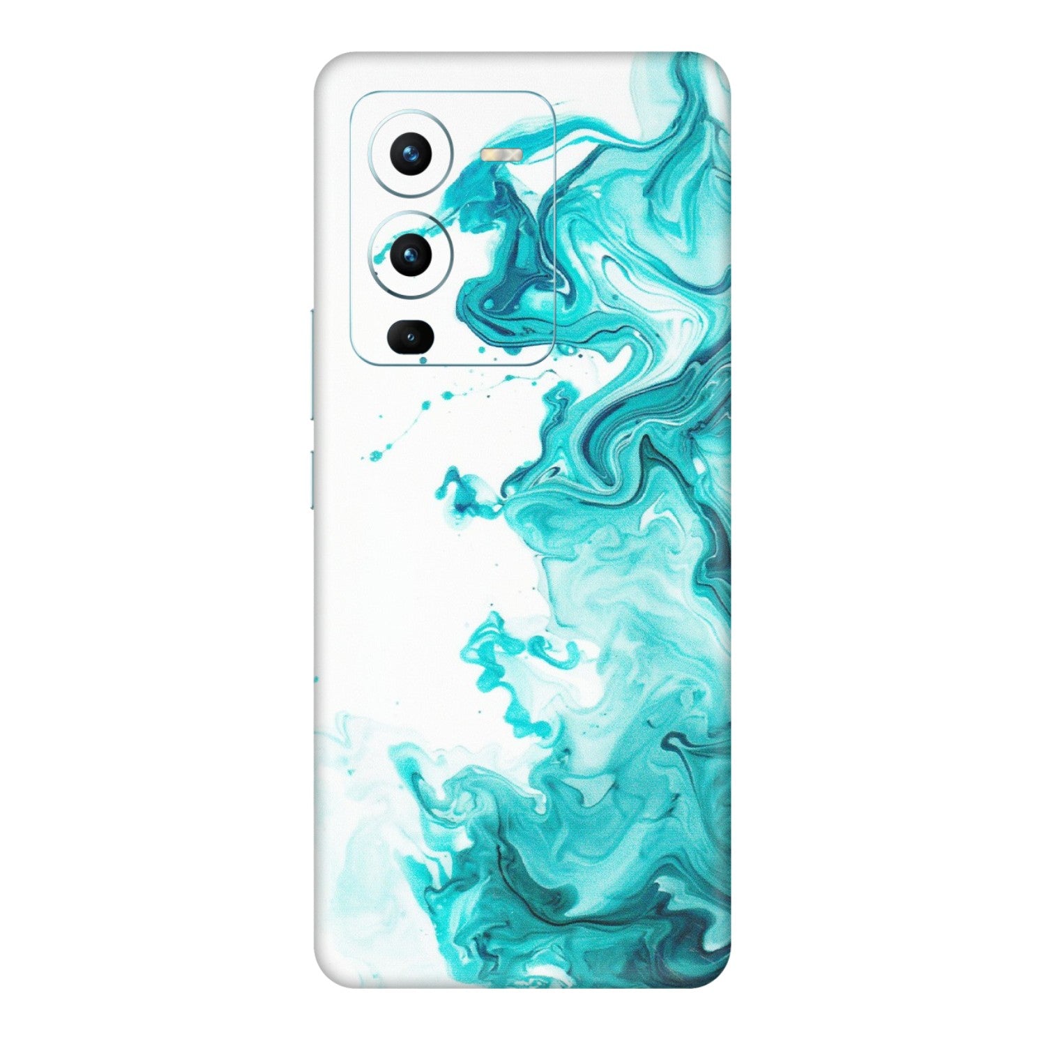 VIVO Z/V/X/T/U/S Series Phone Skins (All Models) - Sky Blue Abstract Colour - Matte Finish (M-146) Vivo V25 Pro