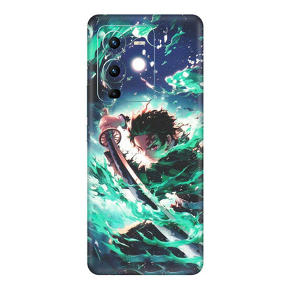 VIVO Z/V/X/T/U/S Series Phone Skins (All Models) - Sword Fighter Anime - Matte Finish (M-29) Vivo V25 Pro