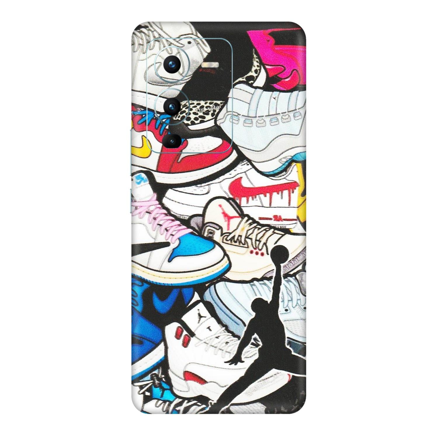 VIVO Z/V/X/T/U/S Series Phone Skins (All Models) - Jordan Sneakers Fan - Matte Finish (M-80) Vivo V25 Pro