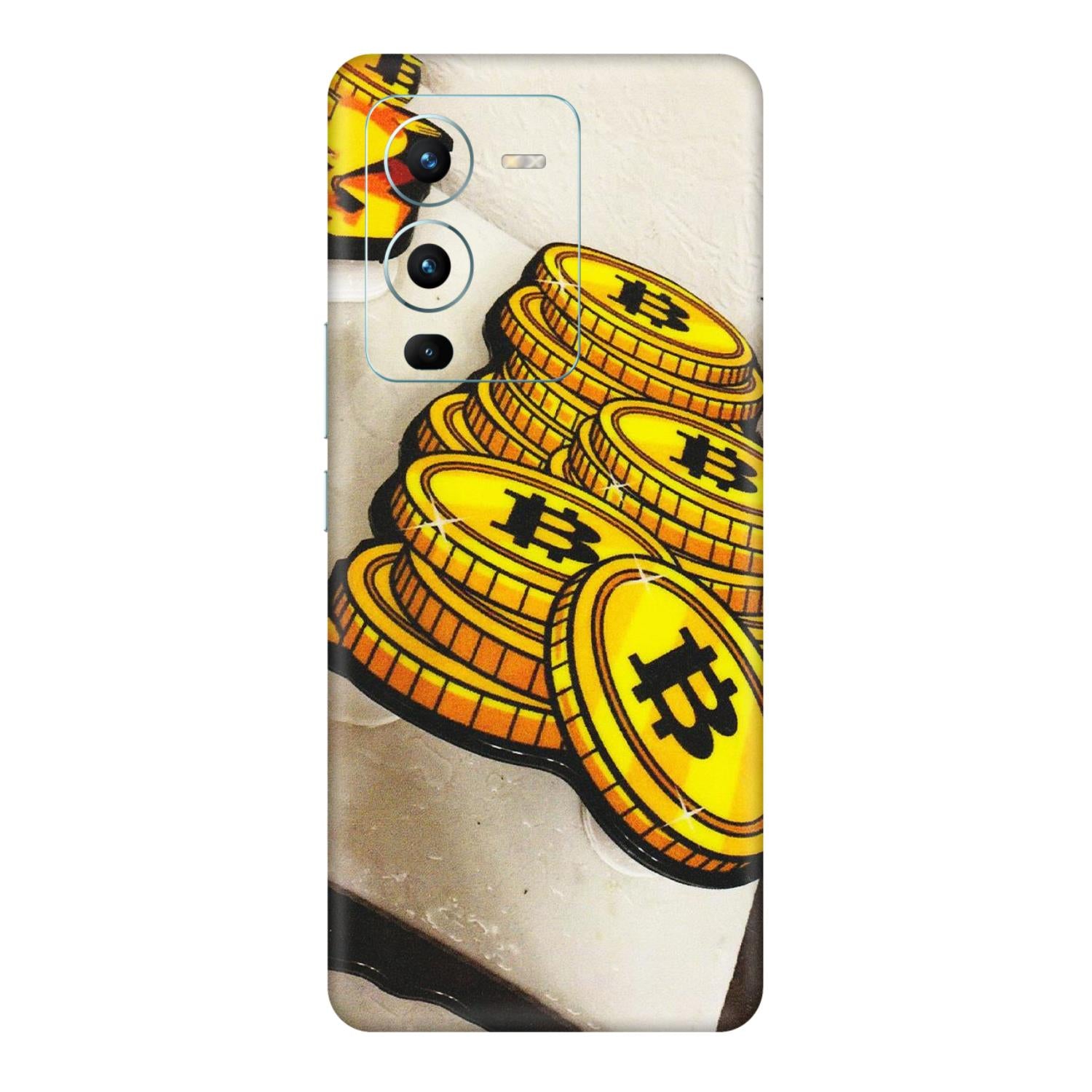 VIVO Z/V/X/T/U/S Series Phone Skins (All Models) - Billionaire Bitcoin Collection - Matte Finish (M-92) Vivo V25 Pro