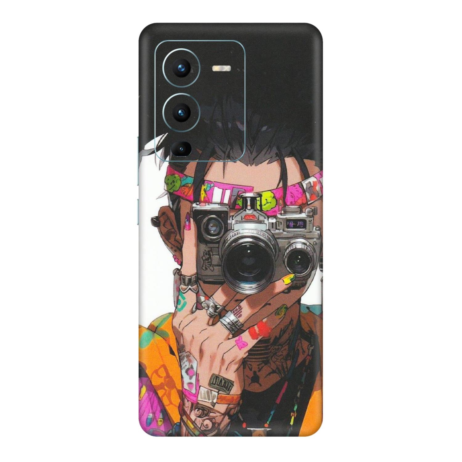 VIVO Z/V/X/T/U/S Series Phone Skins (All Models) - Camera Lover Girl - Matte Finish (M-09) Vivo V25 Pro