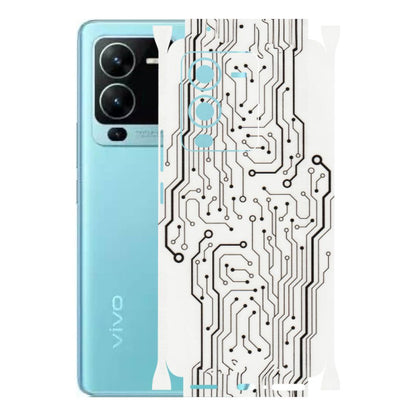 VIVO Z/V/X/T/U/S Series Phone Skins (All Models) - Tech Circuits - Transparent Finish (T-03) Vivo V25 Pro