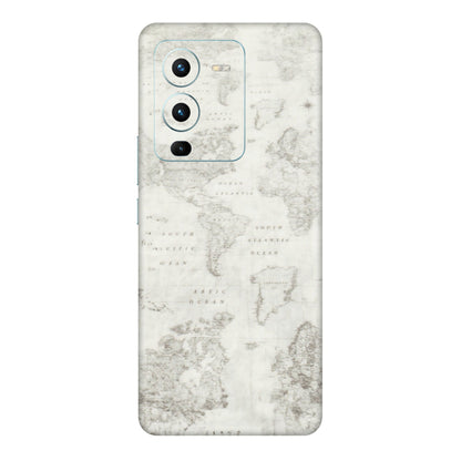 VIVO Z/V/X/T/U/S Series Phone Skins (All Models) - World Travel Map - Transparent Finish (T-04) Vivo V25 Pro