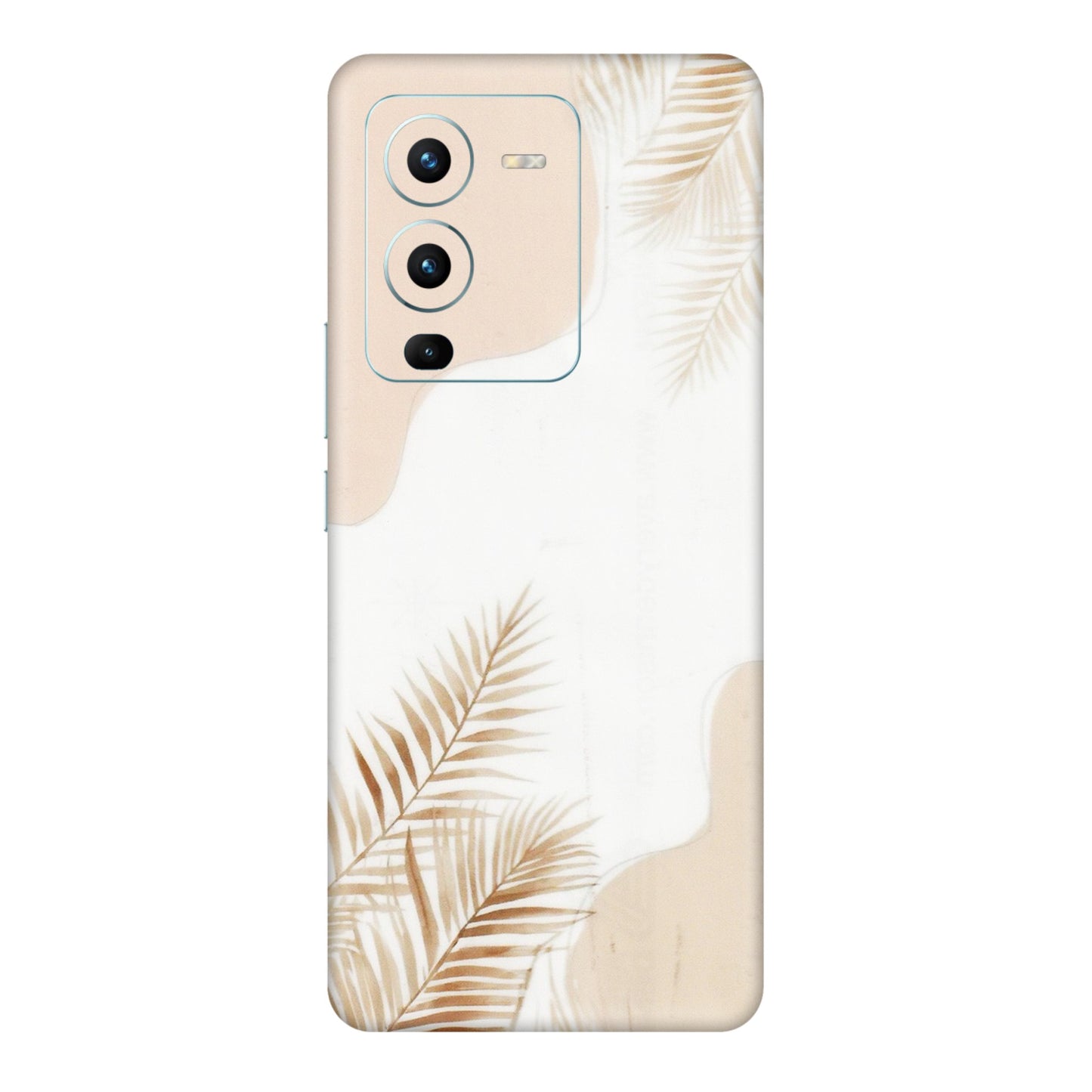 VIVO Z/V/X/T/U/S Series Phone Skins (All Models) - Gold Petals Abstract - Transparent Finish (T-08) Vivo V25 Pro