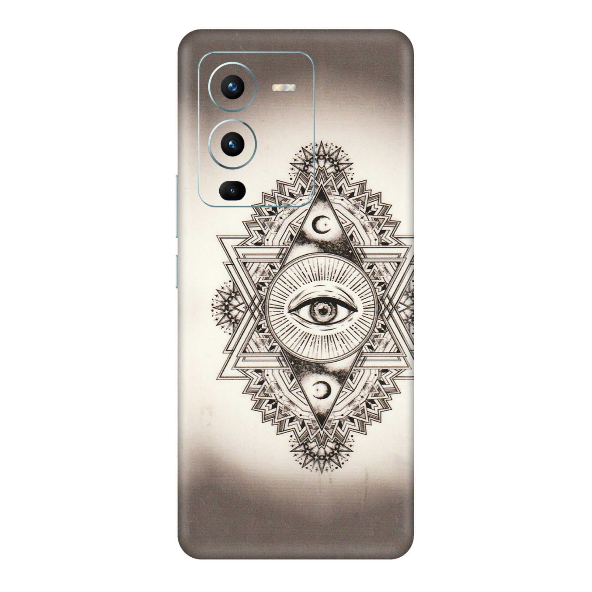 VIVO Z/V/X/T/U/S Series Phone Skins (All Models) - Illuminati Great Eye - Transparent Finish (T-14) Vivo V25 Pro