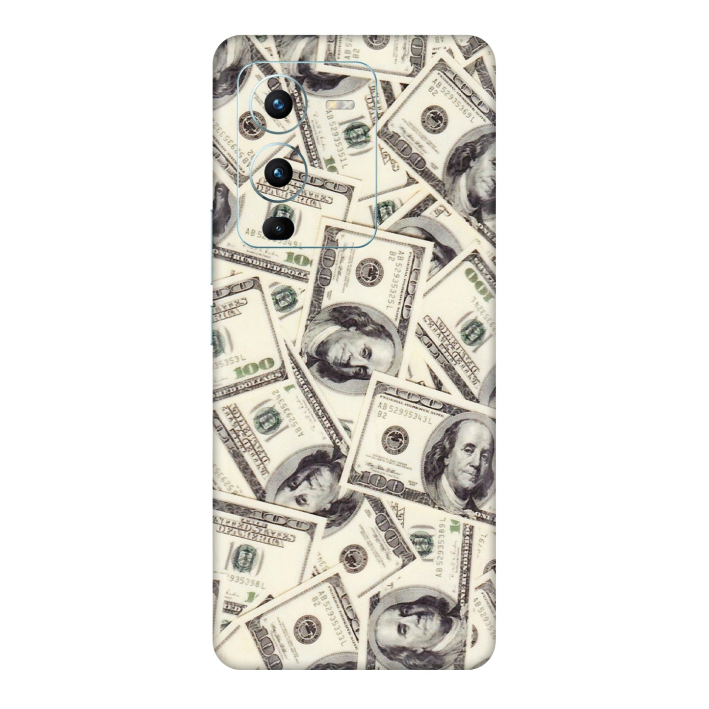 VIVO Z/V/X/T/U/S Series Phone Skins (All Models) - Dollar Lover - Transparent Finish (T-17) Vivo V25 Pro