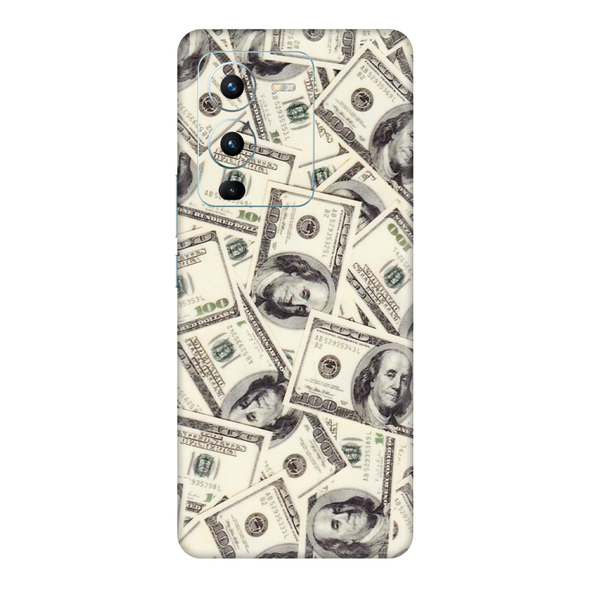 VIVO Z/V/X/T/U/S Series Phone Skins (All Models) - Dollar Lover - Transparent Finish (T-17) Vivo V25 Pro
