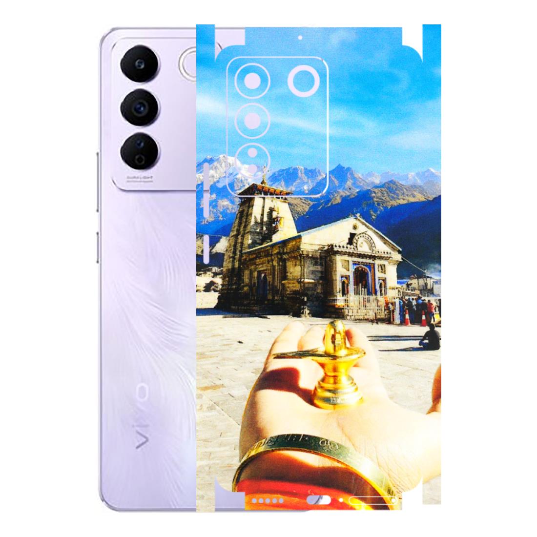 VIVO Z/V/X/T/U/S Series Phone Skins (All Models) - Beauty of Kedarnath - 3D Embossed Finish (L-108) Vivo V27E