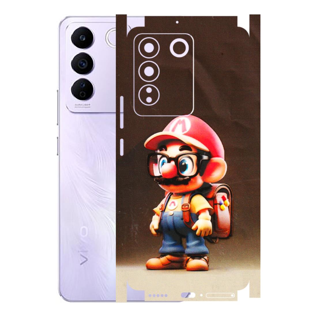 VIVO Z/V/X/T/U/S Series Phone Skins (All Models) - Little Mario - 3D Embossed Finish (L-119) Vivo V27E