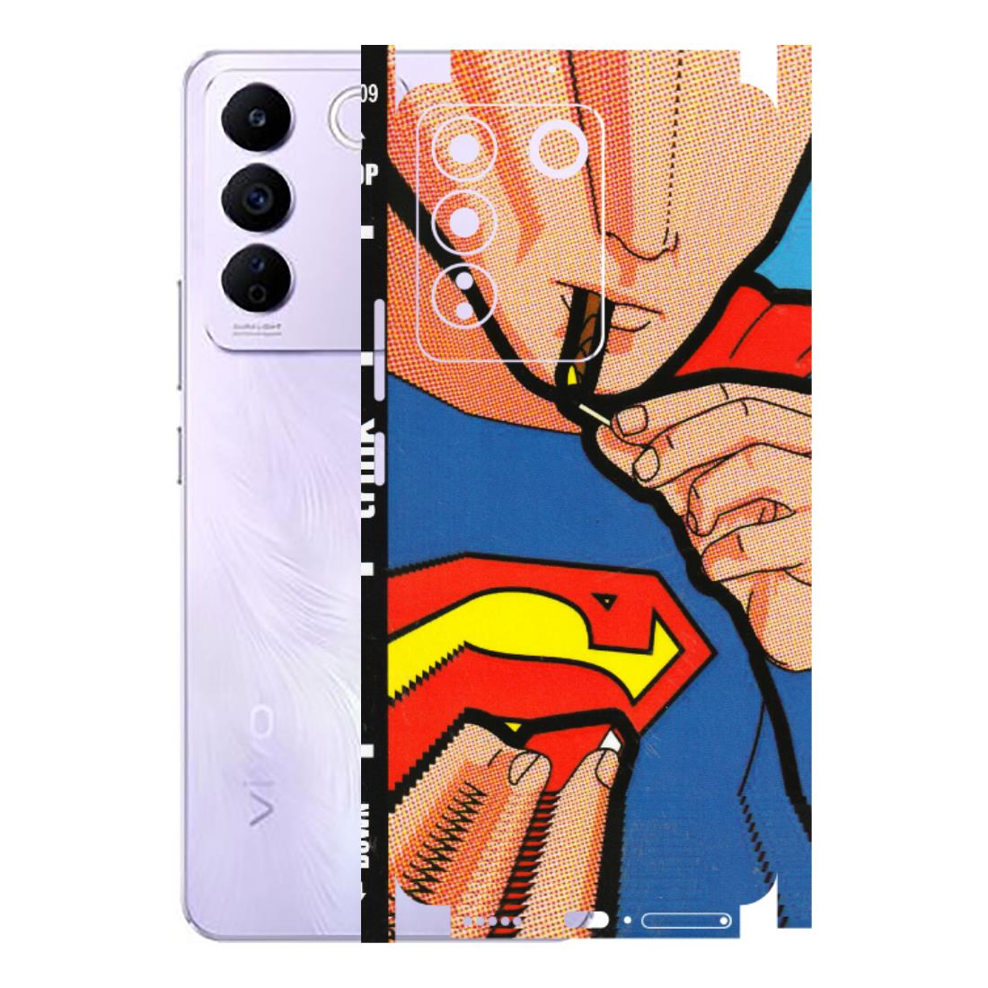 VIVO Z/V/X/T/U/S Series Phone Skins (All Models) - Superman Sutta - 3D Embossed Finish (L-130) Vivo V27E
