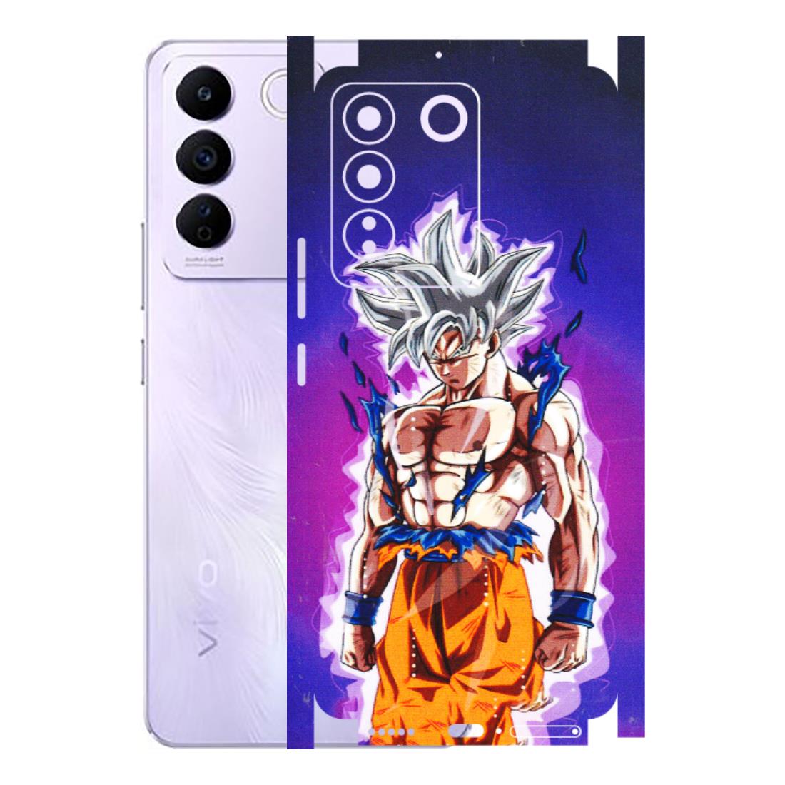 VIVO Z/V/X/T/U/S Series Phone Skins (All Models) - Goku Purple Anime - 3D Embossed Finish (L-147) Vivo V27E