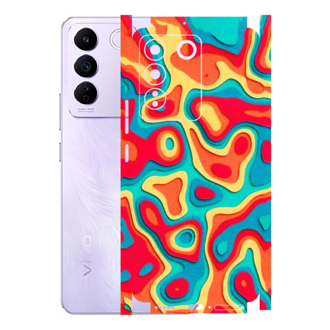 VIVO Z/V/X/T/U/S Series Phone Skins (All Models) - Abstract Swirl - 3D Embossed Finish (L-150) Vivo V27E