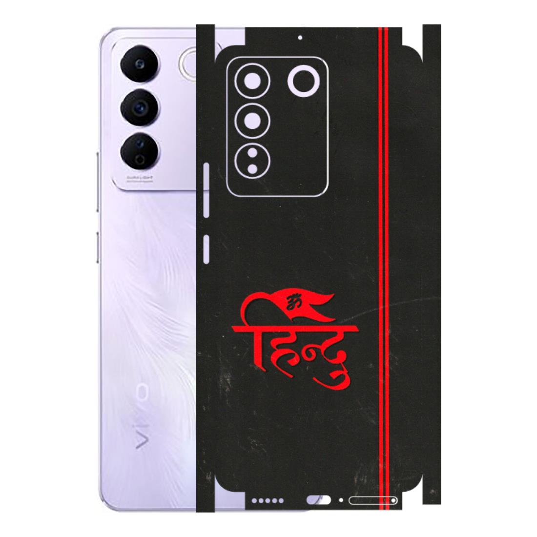 VIVO Z/V/X/T/U/S Series Phone Skins (All Models) - Hindu Black - 3D Embossed Finish (L-153) Vivo V27E