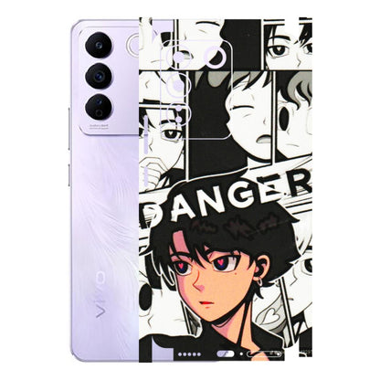 VIVO Z/V/X/T/U/S Series Phone Skins (All Models) - Danger Anime - 3D Embossed Finish (L-155) Vivo V27E