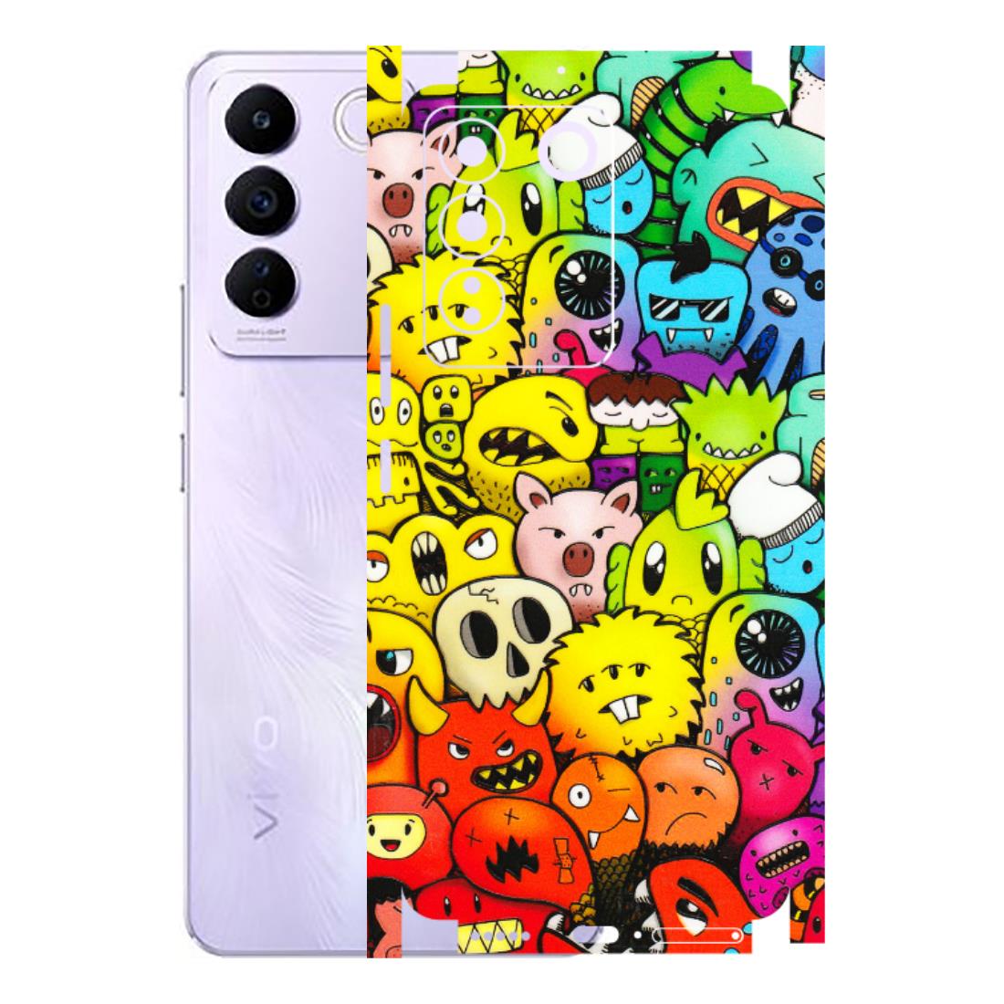 VIVO Z/V/X/T/U/S Series Phone Skins (All Models) - Angry Funkies - 3D Embossed Finish (L-169) Vivo V27E
