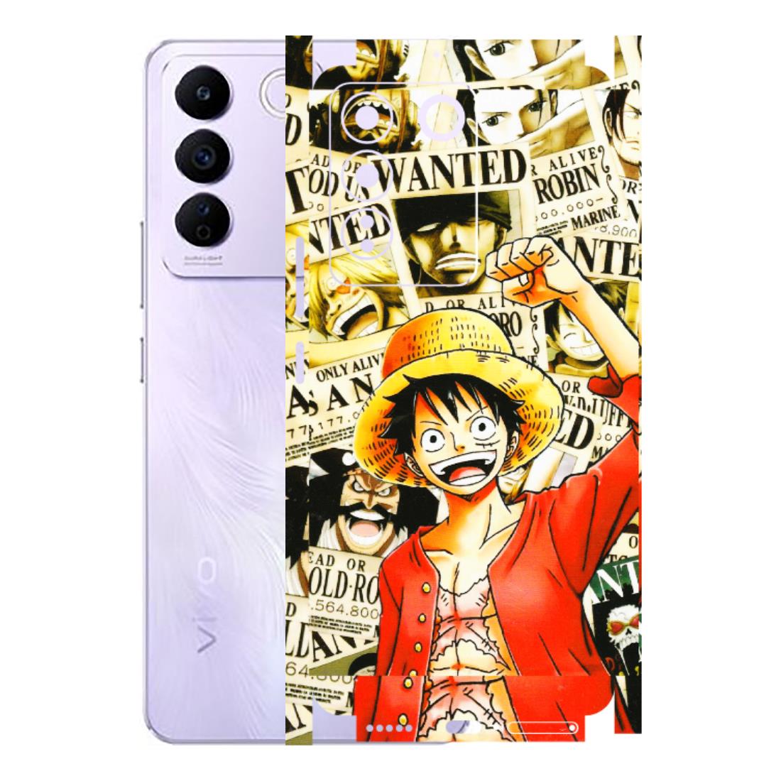 VIVO Z/V/X/T/U/S Series Phone Skins (All Models) - Luffy Anime - 3D Embossed Finish (L-177) Vivo V27E