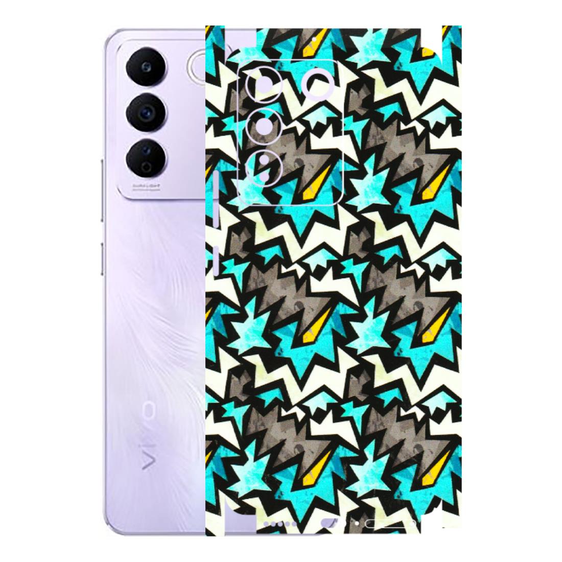 VIVO Z/V/X/T/U/S Series Phone Skins (All Models) - Funky Zig Zag - 3D Embossed Finish (L-223) Vivo V27E