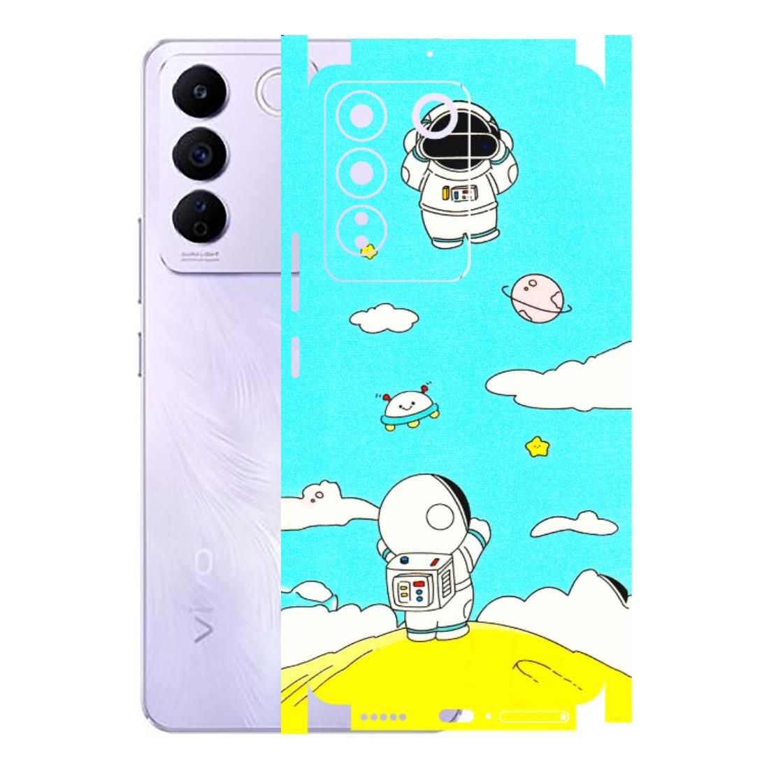 VIVO Z/V/X/T/U/S Series Phone Skins (All Models) - Blue Skies Astro Float - 3D Embossed Finish (L-230) Vivo V27E