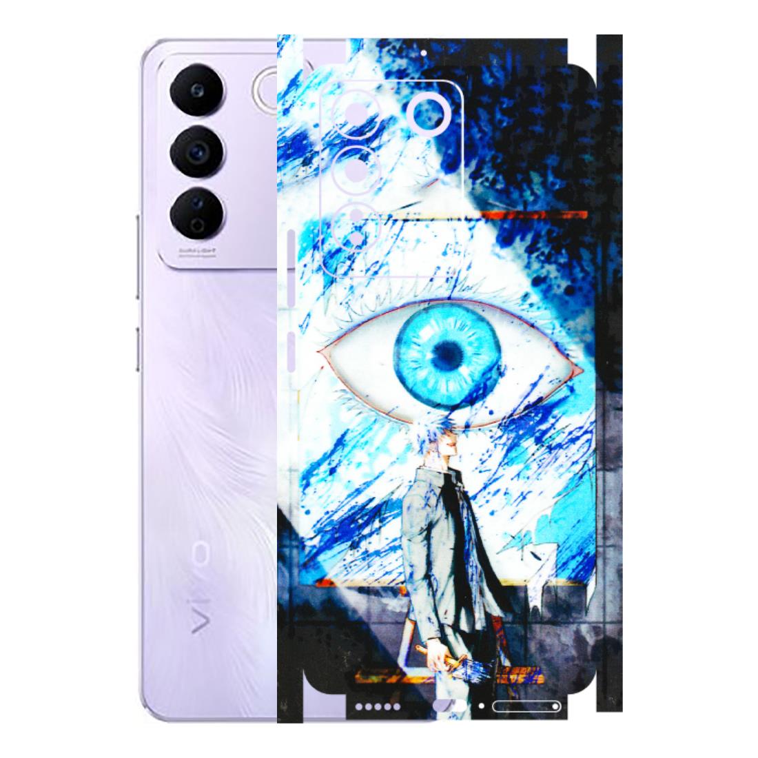 VIVO Z/V/X/T/U/S Series Phone Skins (All Models) - Gojo Satoru evil eye - 3D Embossed Finish (L-239) Vivo V27E