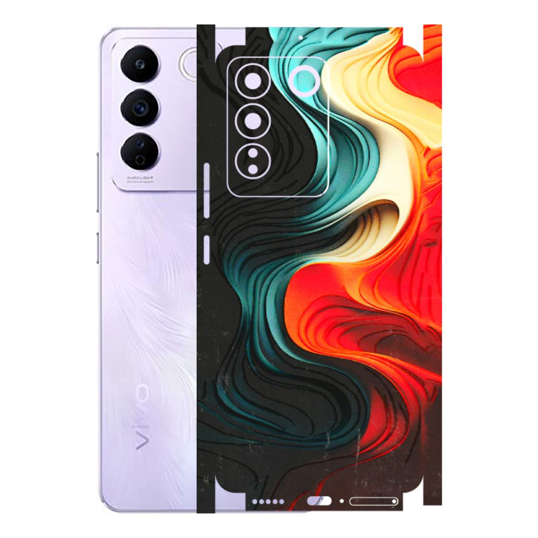 VIVO Z/V/X/T/U/S Series Phone Skins (All Models) - The Silky Swirl - 3D Embossed Finish (L-240) Vivo V27E