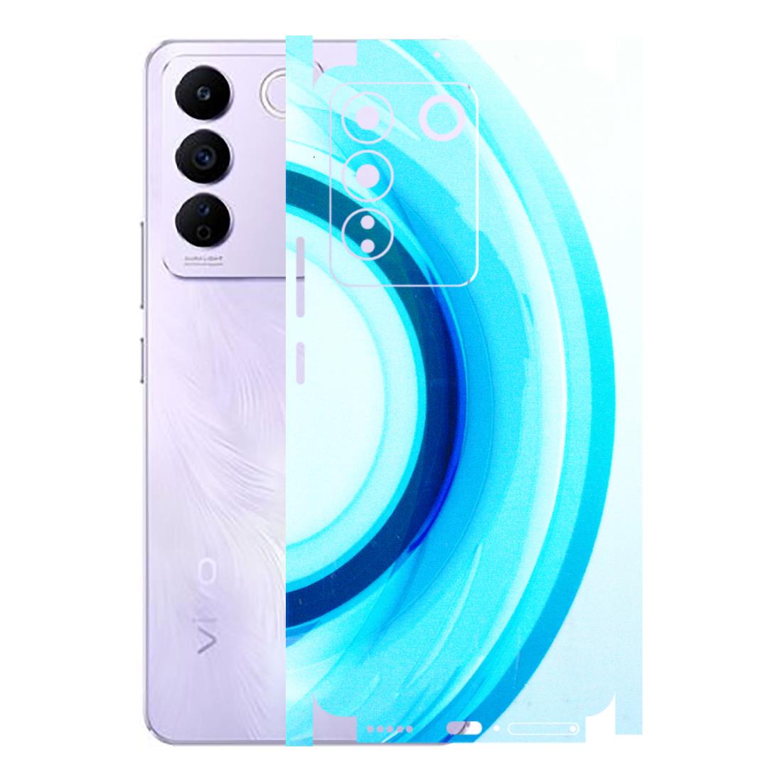 VIVO Z/V/X/T/U/S Series Phone Skins (All Models) - The Blue Curve - 3D Embossed Finish (L-244) Vivo V27E