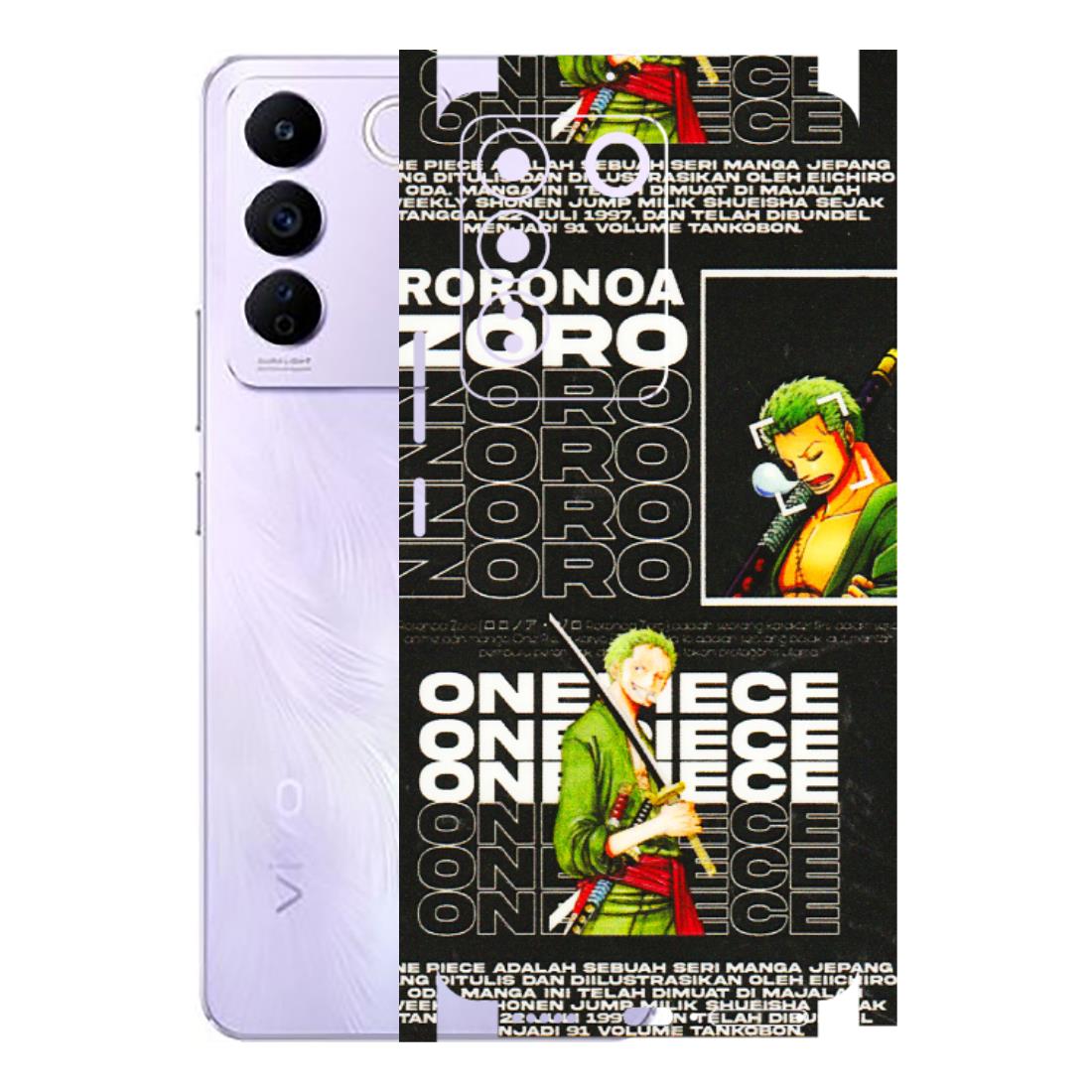 VIVO Z/V/X/T/U/S Series Phone Skins (All Models) - One Piece Zoro - 3D Embossed Finish (L-250) Vivo V27E