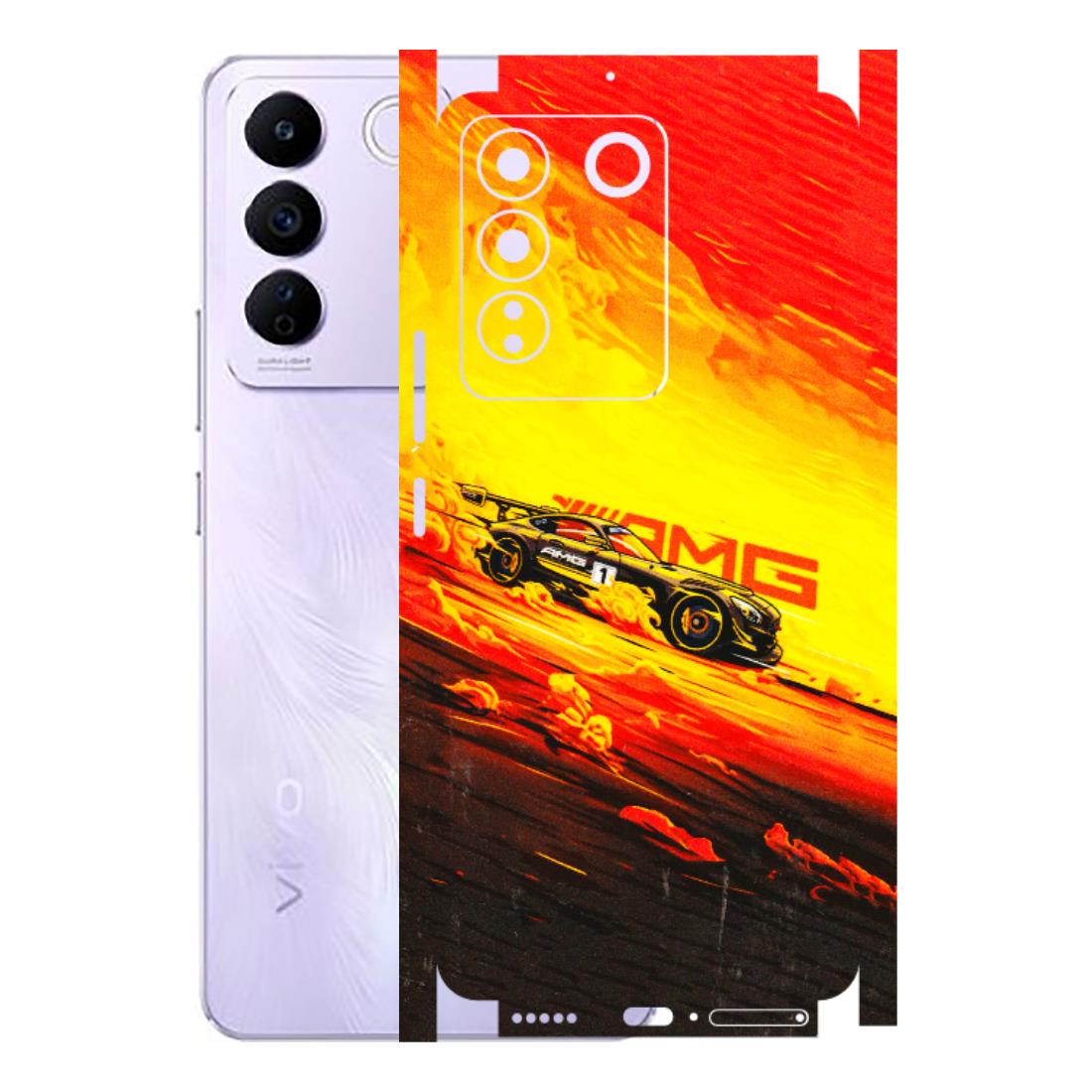 VIVO Z/V/X/T/U/S Series Phone Skins (All Models) - AMG Car Speed Cover - 3D Embossed Finish (L-256) Vivo V27E