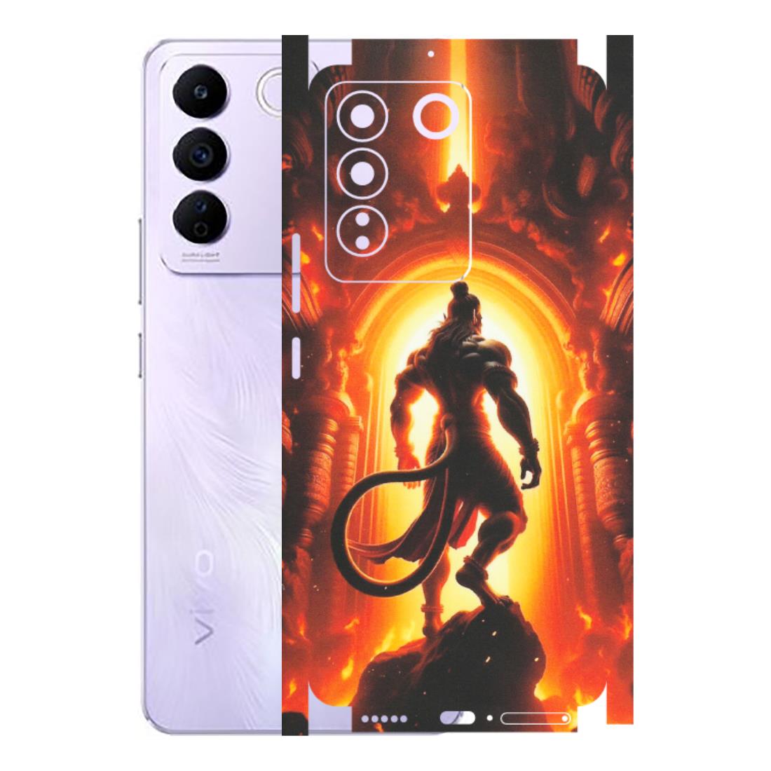 VIVO Z/V/X/T/U/S Series Phone Skins (All Models) - HanumanJi - Matte Finish (M-06) Vivo V27E