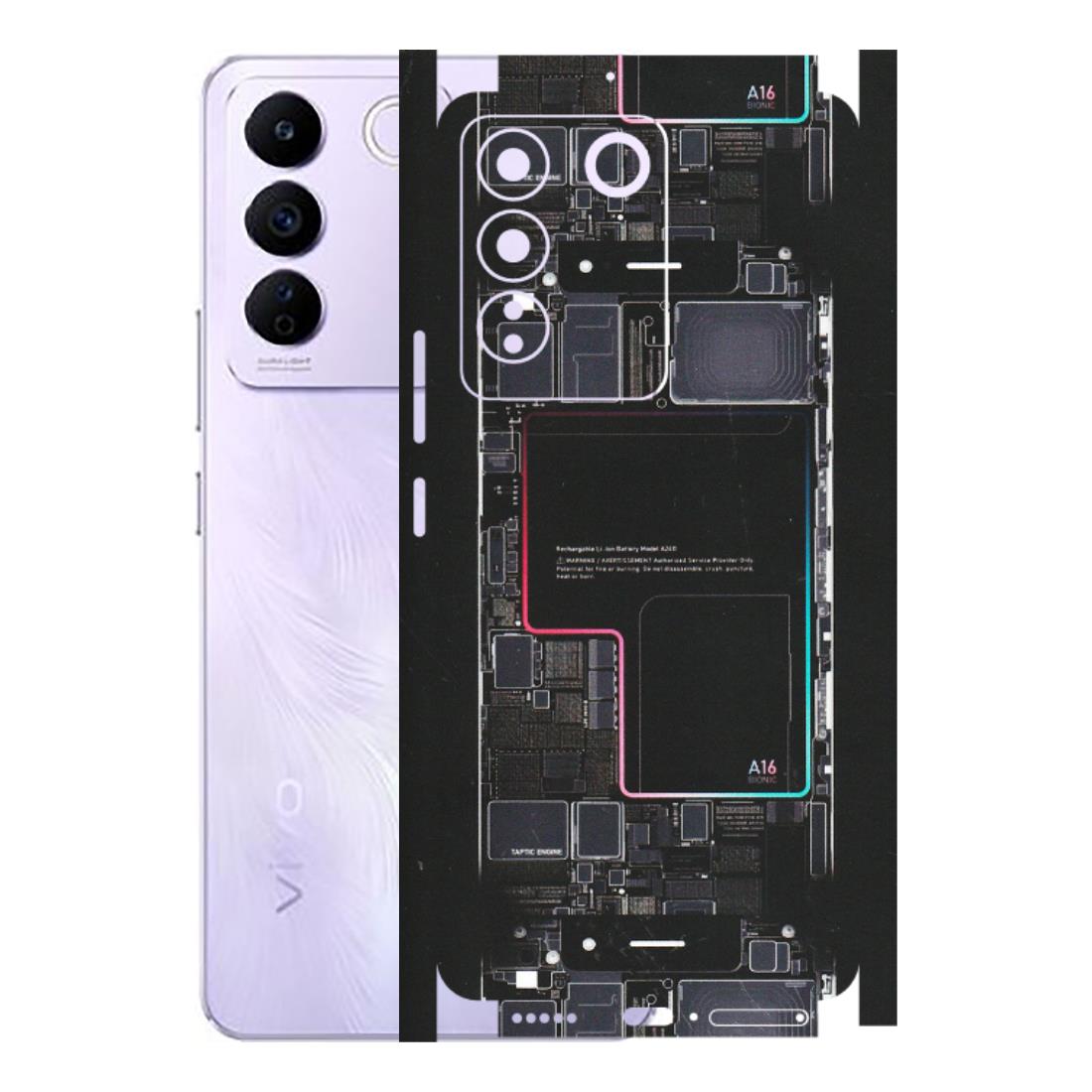VIVO Z/V/X/T/U/S Series Phone Skins (All Models) - Motherboard Circuit Layout - Matte Finish (M-117) Vivo V27E