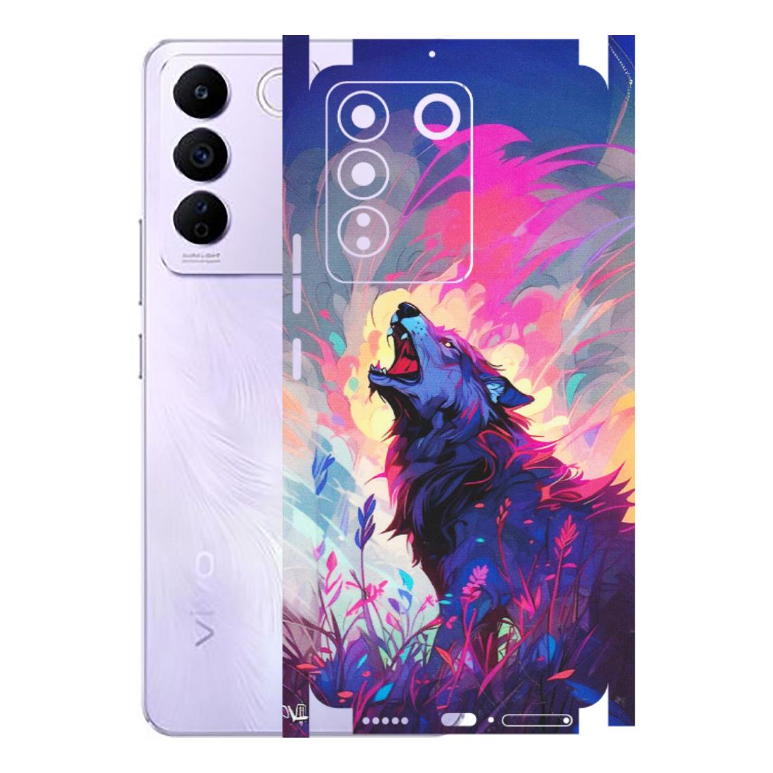 VIVO Z/V/X/T/U/S Series Phone Skins (All Models) - New Wild Wolf Abstract - Matte Finish (M-125) Vivo V27E