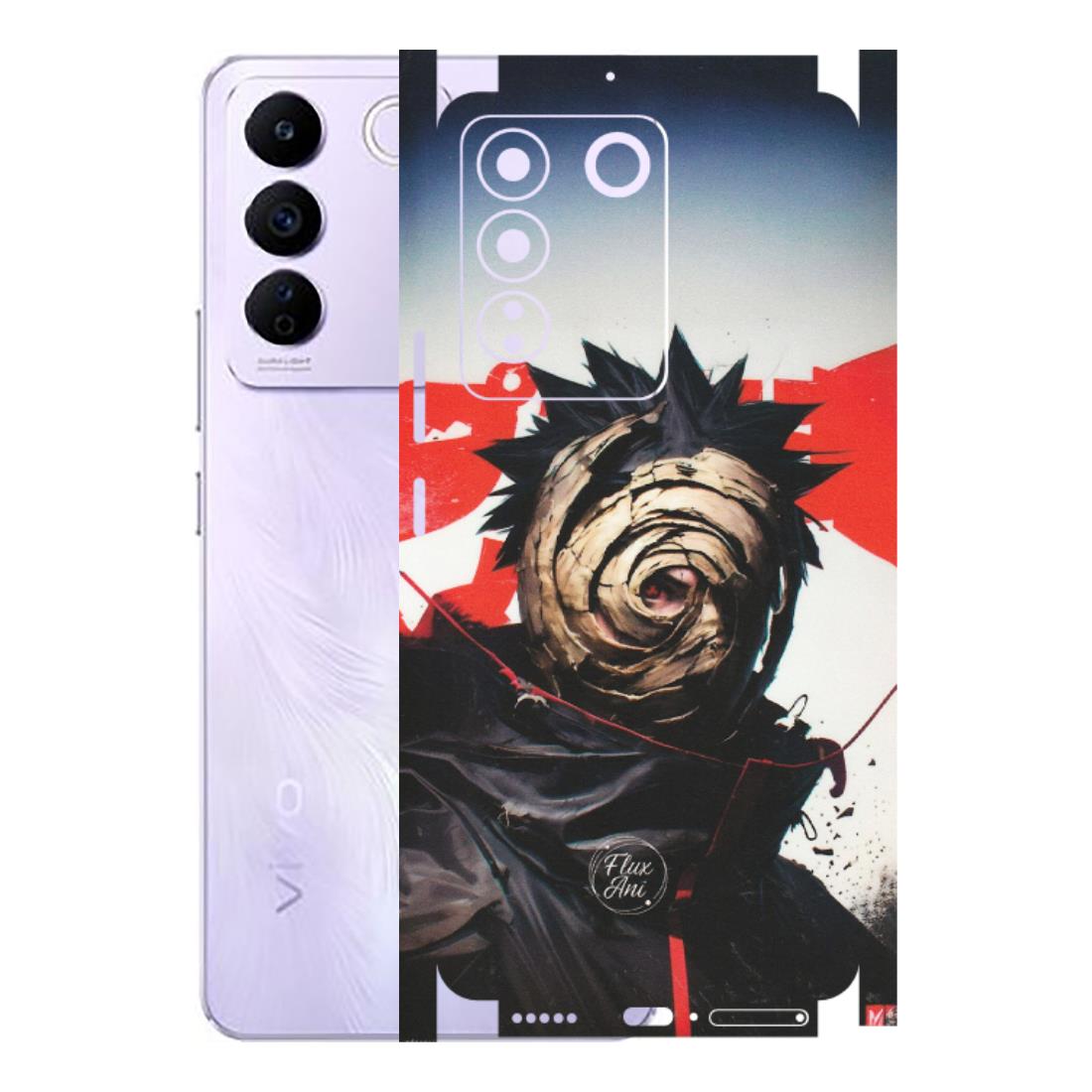 VIVO Z/V/X/T/U/S Series Phone Skins (All Models) - Obito Uchiha Cool Anime - Matte Finish (M-134) Vivo V27E