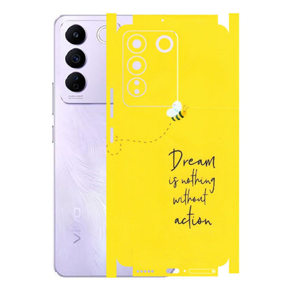 VIVO Z/V/X/T/U/S Series Phone Skins (All Models) - Dream Is Nothing Without Action - Matte Finish (M-138) Vivo V27E