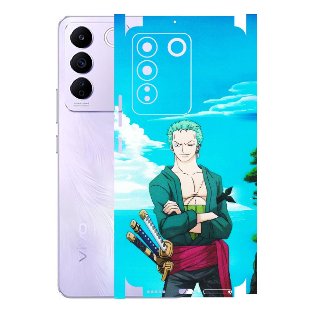 VIVO Z/V/X/T/U/S Series Phone Skins (All Models) - Cool Swordman Zoro Anime - Matte Finish (M-143) Vivo V27E