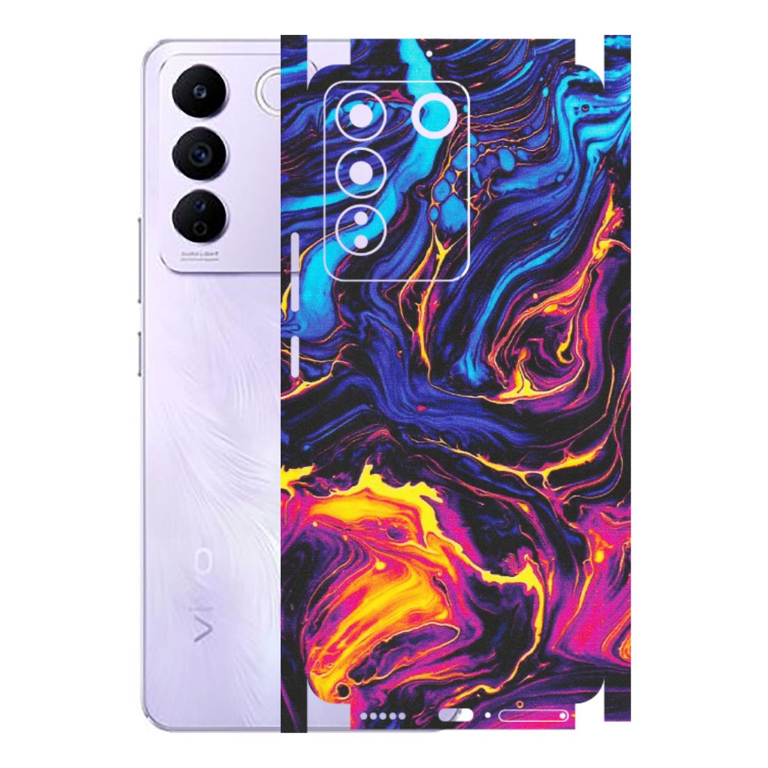 VIVO Z/V/X/T/U/S Series Phone Skins (All Models) - Abstract Paint Classy - Matte Finish (M-15) Vivo V27E