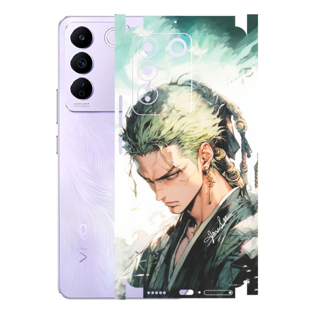 VIVO Z/V/X/T/U/S Series Phone Skins (All Models) - Pirate Hunter One Piece Anime - Matte Finish (M-157) Vivo V27E