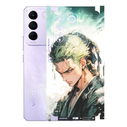 VIVO Z/V/X/T/U/S Series Phone Skins (All Models) - Pirate Hunter One Piece Anime - Matte Finish (M-157) Vivo V27E