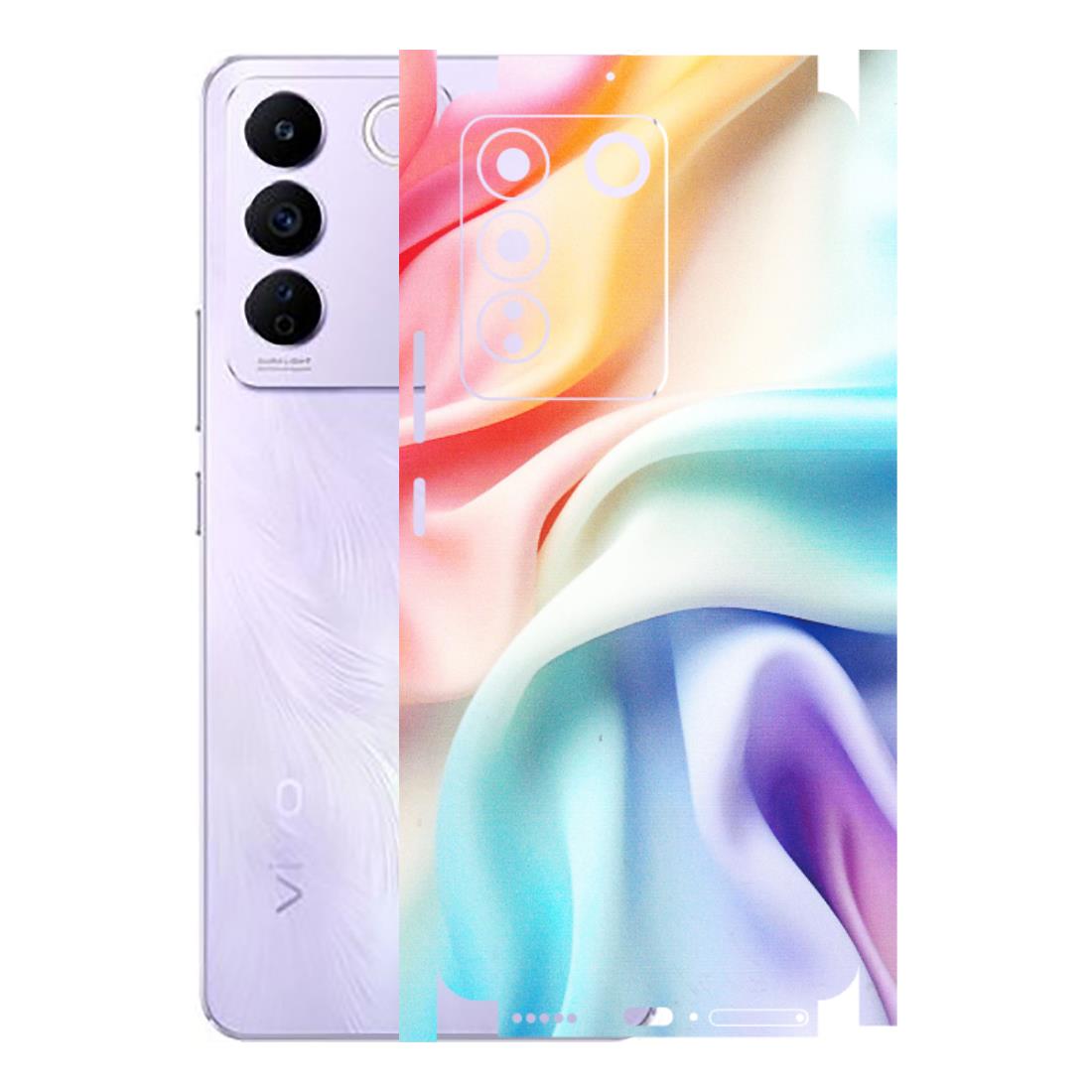 VIVO Z/V/X/T/U/S Series Phone Skins (All Models) - Colourful Silk Cloth - Matte Finish (M-165) Vivo V27E