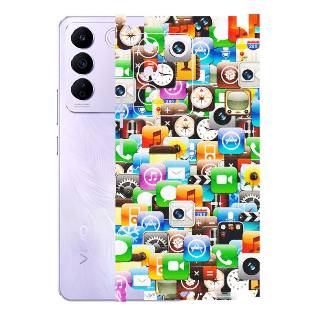 VIVO Z/V/X/T/U/S Series Phone Skins (All Models) - All Apple Icons - Matte Finish (M-93) Vivo V27E