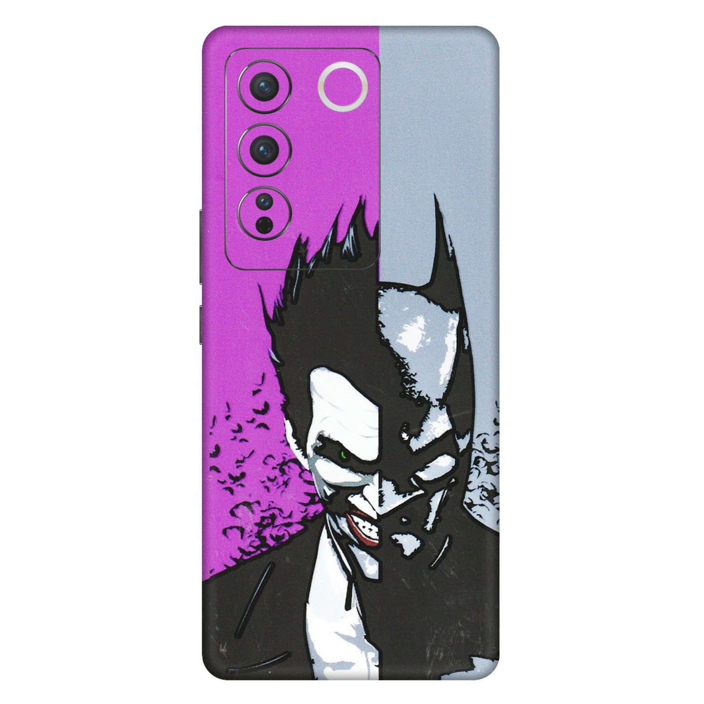 VIVO Z/V/X/T/U/S Series Phone Skins (All Models) - Batman & Joker - 3D Embossed Finish (L-143) Vivo V27 (5G)