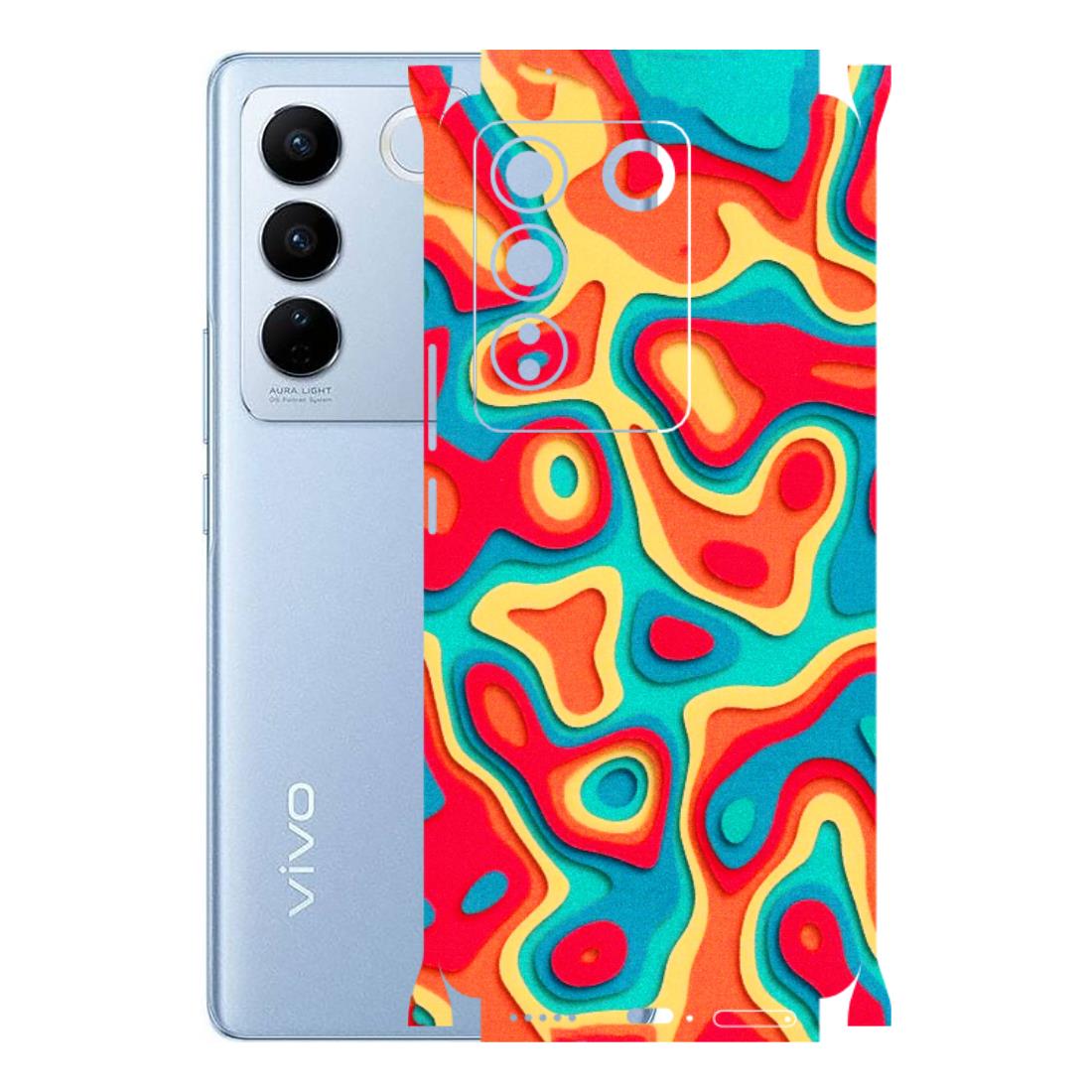 VIVO Z/V/X/T/U/S Series Phone Skins (All Models) - Abstract Swirl - 3D Embossed Finish (L-150) Vivo V27 (5G)