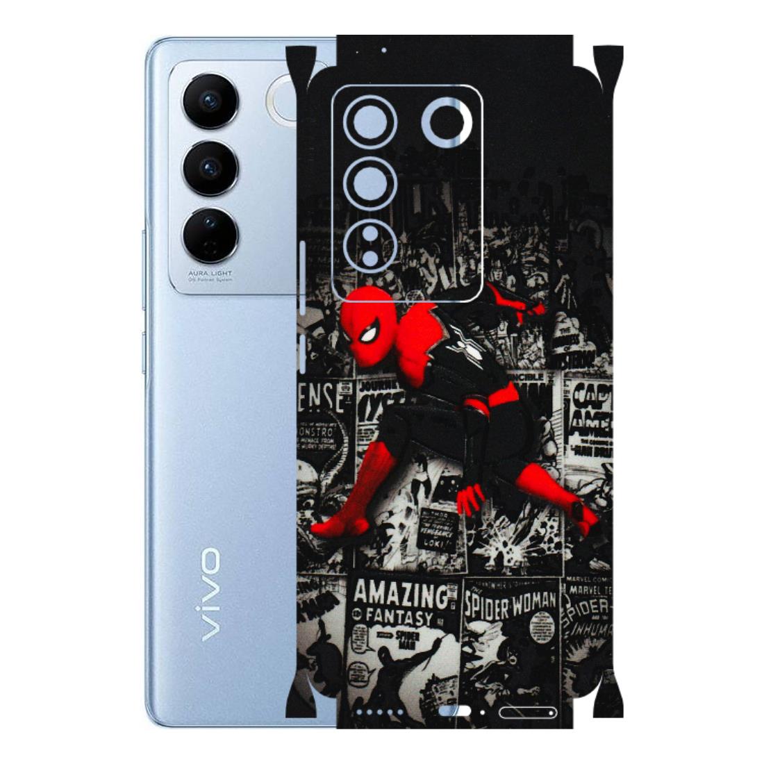 VIVO Z/V/X/T/U/S Series Phone Skins (All Models) - SpiderMan New - 3D Embossed Finish (L-162) Vivo V27 (5G)