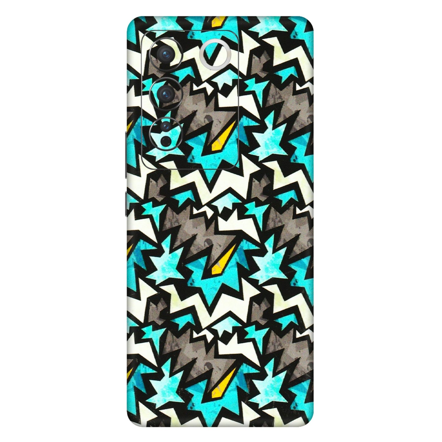 VIVO Z/V/X/T/U/S Series Phone Skins (All Models) - Funky Zig Zag - 3D Embossed Finish (L-223) Vivo V27 (5G)
