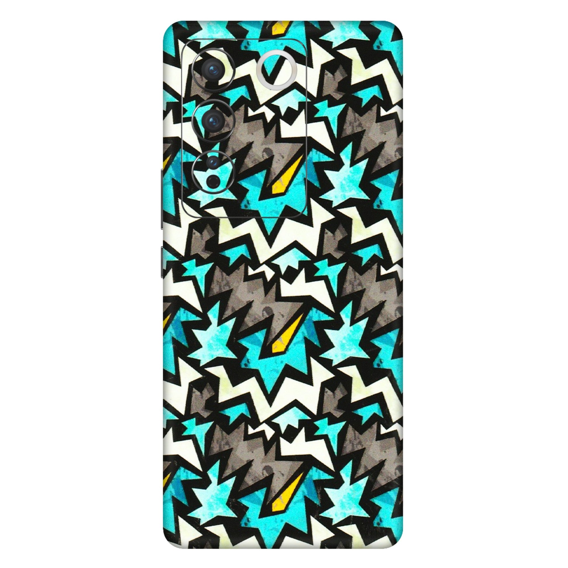 VIVO Z/V/X/T/U/S Series Phone Skins (All Models) - Funky Zig Zag - 3D Embossed Finish (L-223) Vivo V27 (5G)