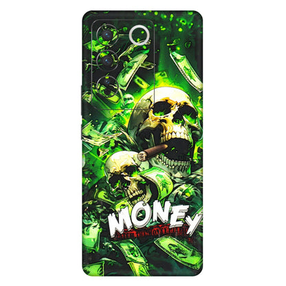 VIVO Z/V/X/T/U/S Series Phone Skins (All Models) - Skull Money - 3D Embossed Finish (L-303) Vivo V27 (5G)