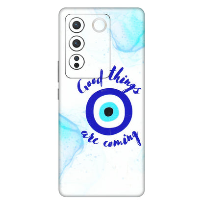 VIVO Z/V/X/T/U/S Series Phone Skins (All Models) - Evil Eye Good Things Are Coming - 3D Embossed Finish (L-322) Vivo V27 (5G)