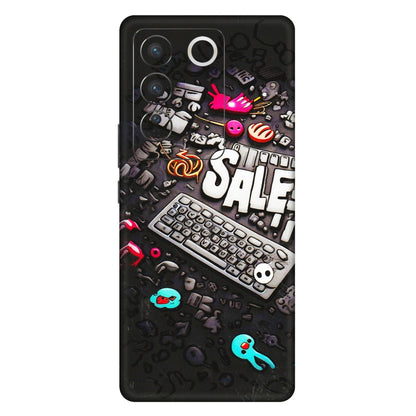 VIVO Z/V/X/T/U/S Series Phone Skins (All Models) - Gadgets Sale - 3D Embossed Finish (L-50) Vivo V27 (5G)