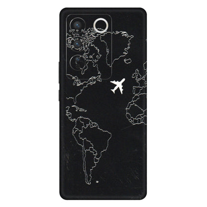 VIVO Z/V/X/T/U/S Series Phone Skins (All Models) - Never Ending Travel - 3D Embossed Finish (L-79) Vivo V27 (5G)